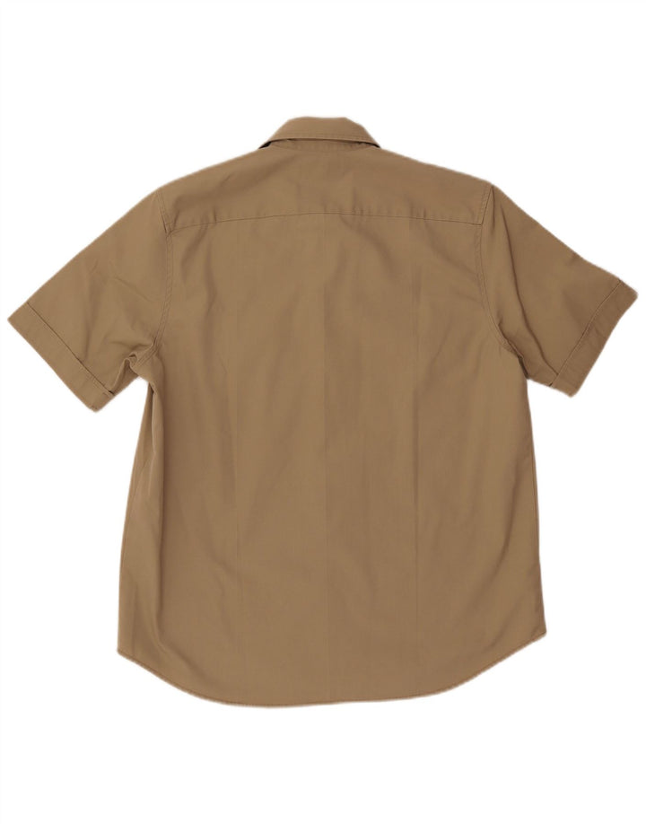 Męska koszula z krótkim rękawem Levi's, średnia bawełna khaki