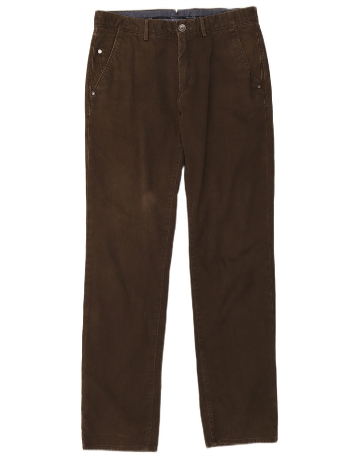 Męskie proste spodnie chino MASSIMO DUTTI EU 40 Medium W31 L32 brązowe