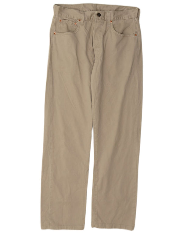 Męskie spodnie Levi's 551 o prostym, luźnym kroju W32 L29 Beżowa bawełna