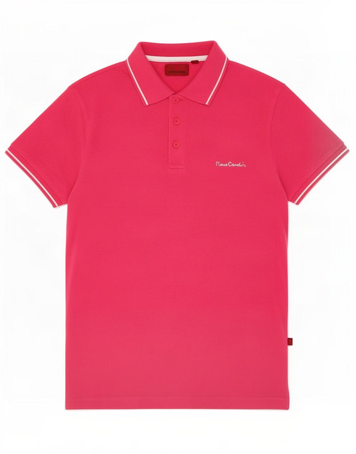 Męska koszulka polo Pierre Cardin, bawełniana, w kolorze średniego różu