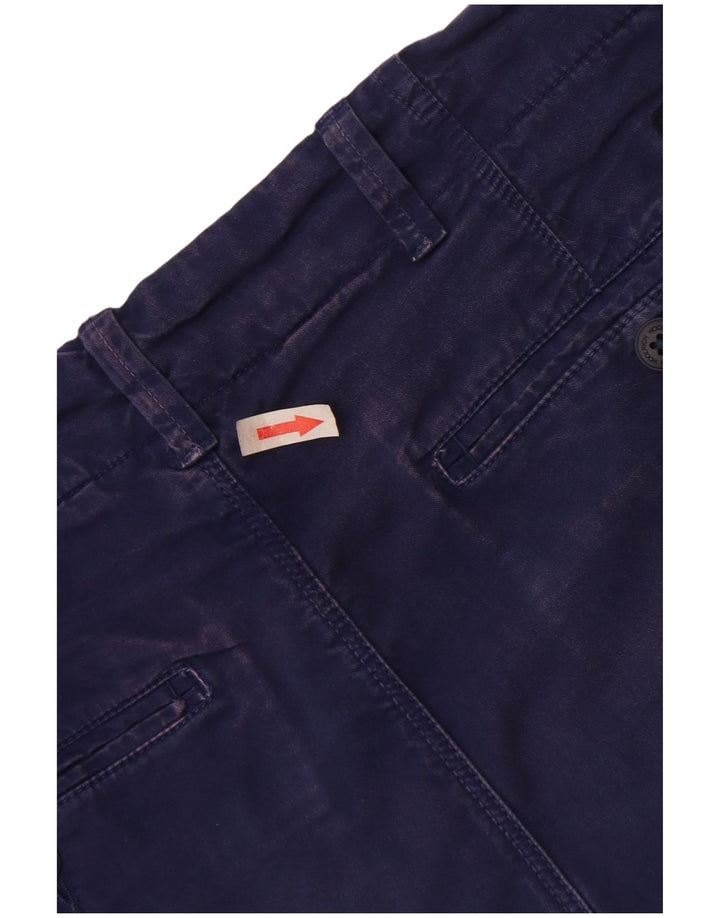 Męskie spodenki Chino Woolrich W30 Średni granatowy, bawełniany