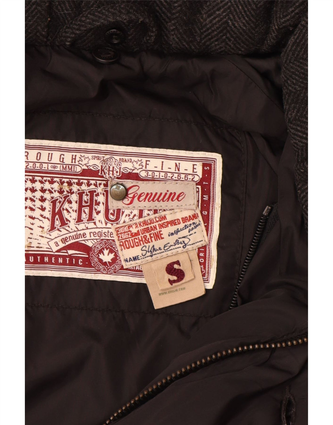 Damski płaszcz ocieplany KHUJO UK 10, mały, czarny nylon