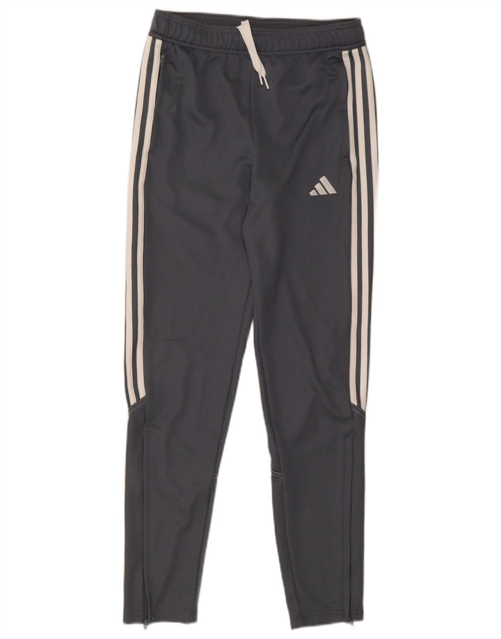 Chłopięce spodnie dresowe Adidas Aeroready 13-14 lat, szary poliester