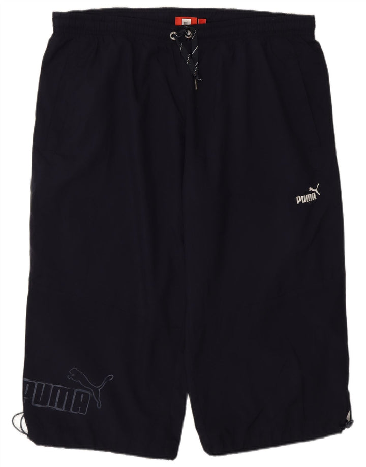 Męskie spodenki sportowe Puma Graphic Bermuda, duże, granatowe
