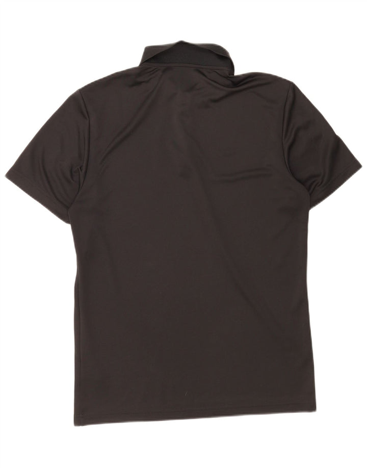 Męska koszulka polo Adidas, mała, czarna, z poliestru