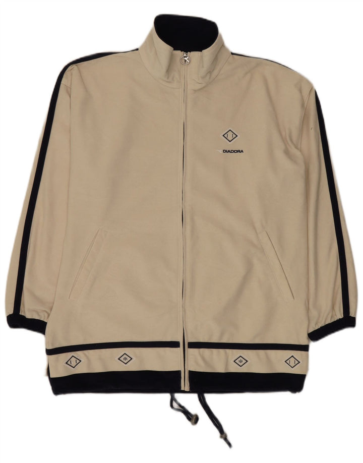 Męska kurtka dresowa Diadora w kolorze średniego beżu