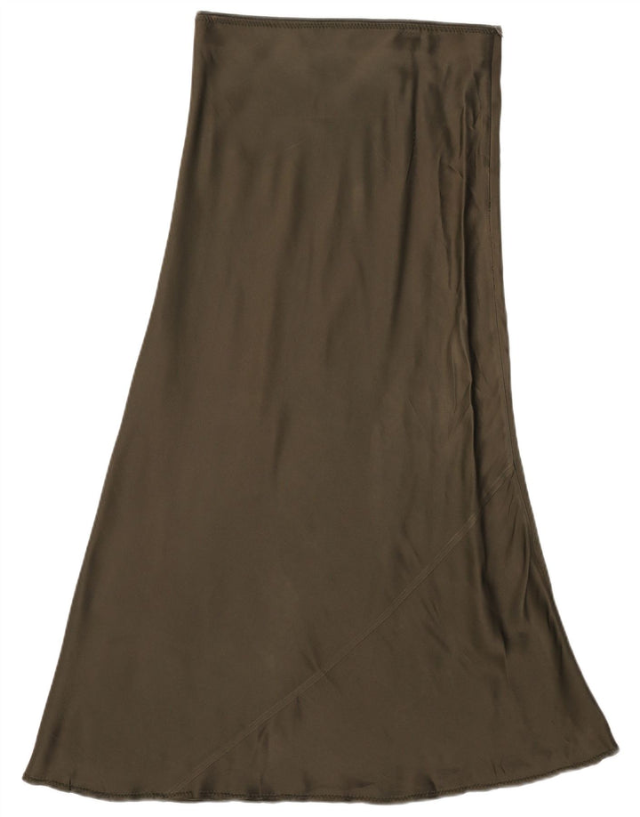 Spódnica maxi z wysokim stanem Zara, średnia W28 khaki