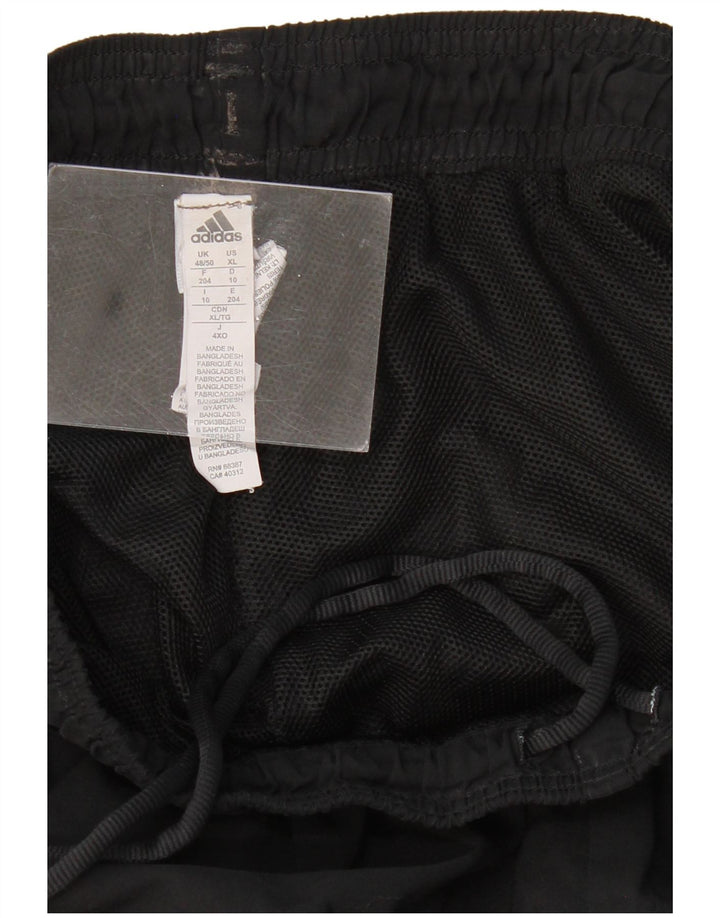 Męskie spodnie dresowe ADIDAS UK 48/50 XL, czarny poliester