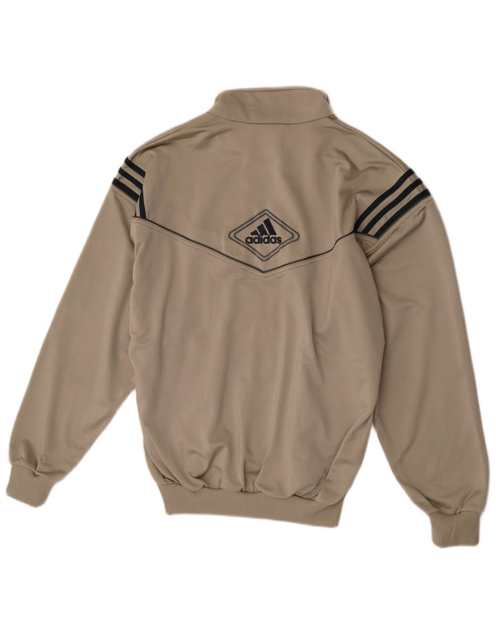 Męska bluza dresowa Adidas UK 38/40 Średni szary poliester z blokami kolorów