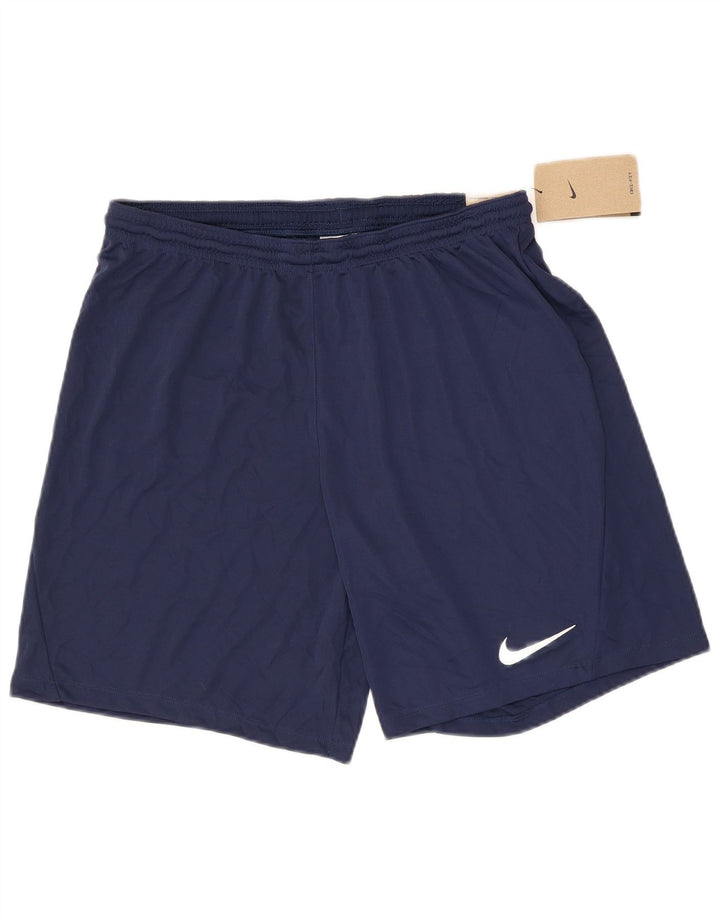 Męskie spodenki sportowe Nike Dri Fit, duże, granatowe, z poliestru