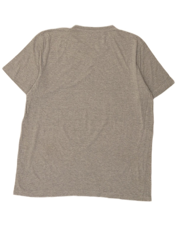 T-shirt męski Kappa Top 3XL, szara bawełna