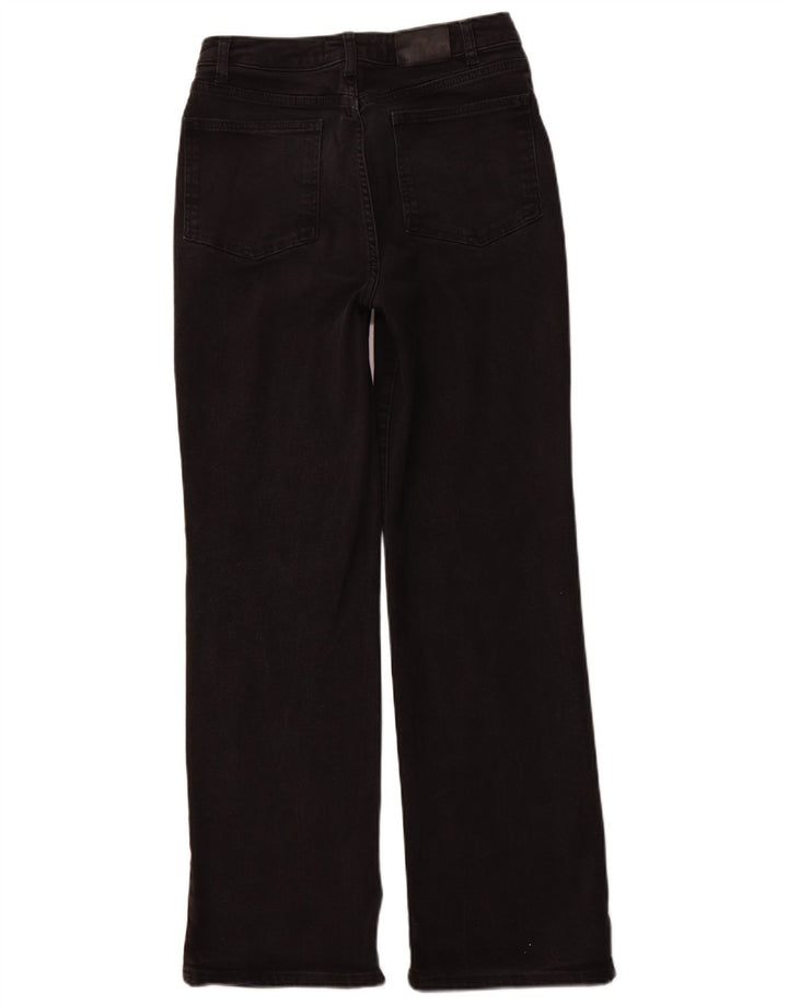 Proste dżinsy damskie MINT VELVET z wysokim stanem UK 10 Małe W28 L30 Czarne