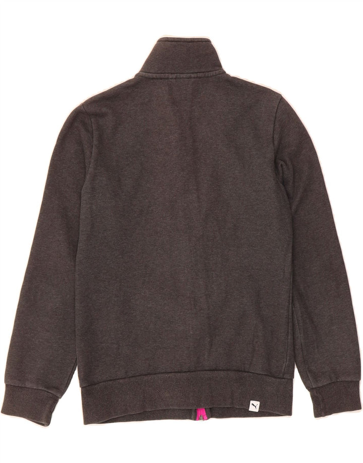 PUMA Girls Tracksuit Top Jacket 13-14 Years Grey Cotton Vintage Puma and Second-Hand Puma from Messina Hembry 