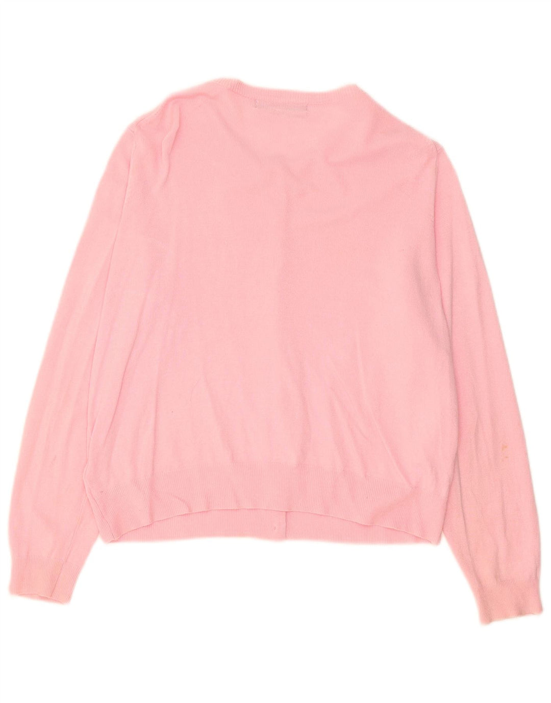 Marks & Spencer Damski sweter rozpinany UK 14, duży, różowy, wiskoza
