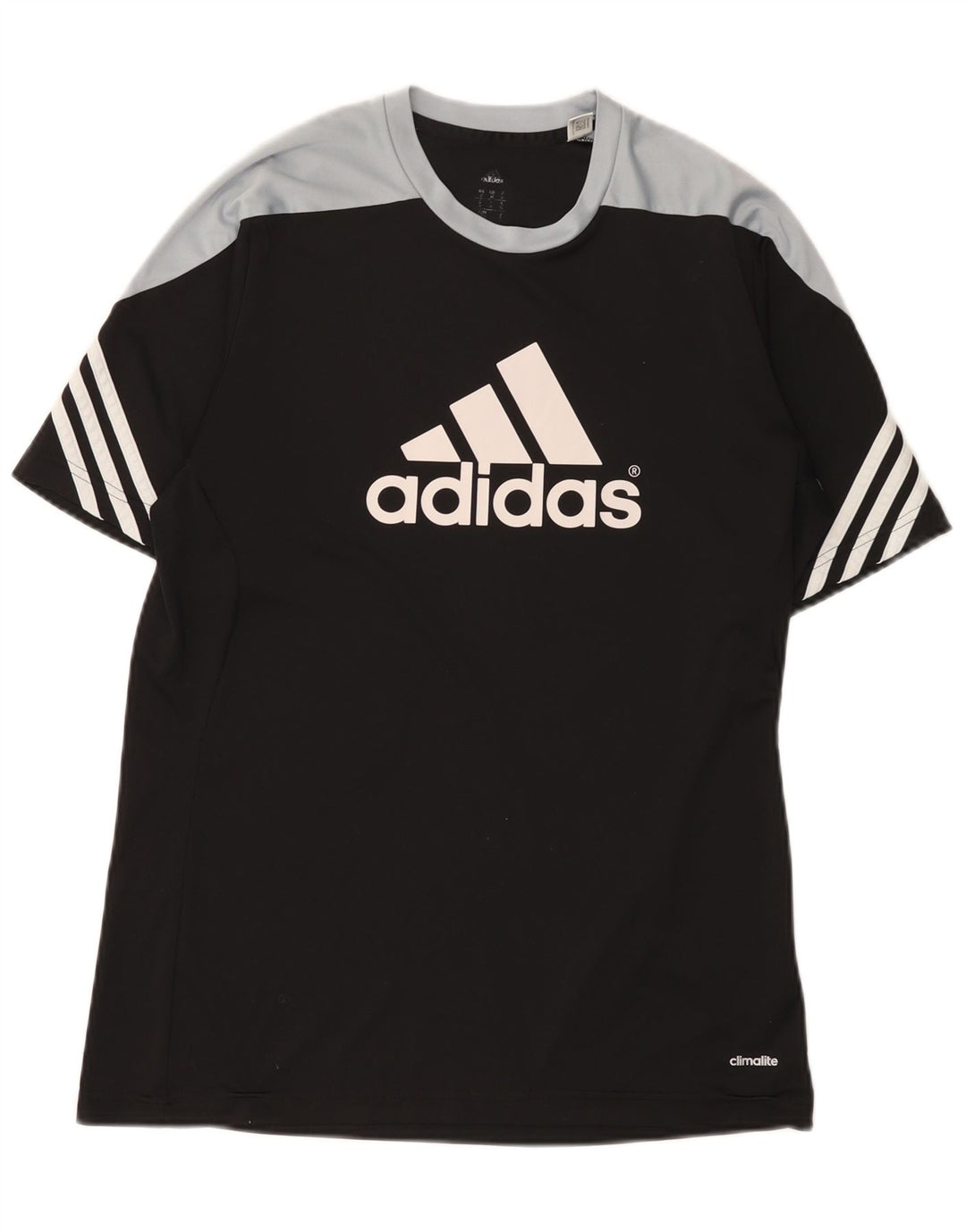 Męska koszulka Adidas Climalite Top, średni czarny poliester z blokami kolorów