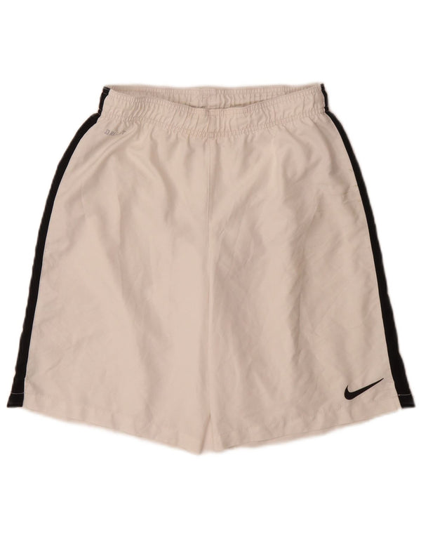 Męskie spodenki sportowe Nike Dri Fit, poliester w kolorze średniej bieli
