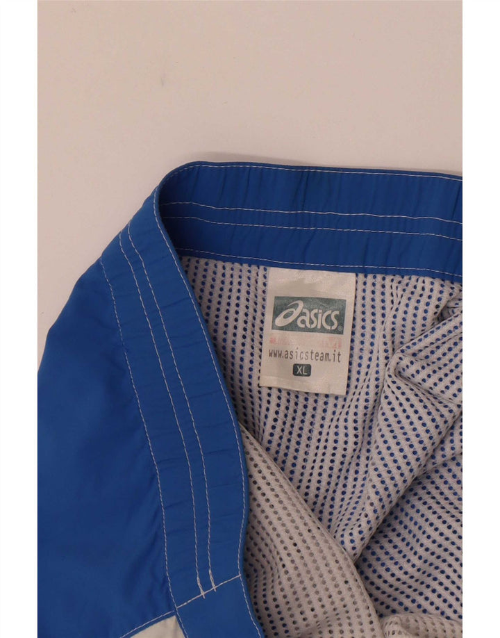 Męskie szorty Chino Asics XL W36 Niebieski poliamid z blokami kolorów