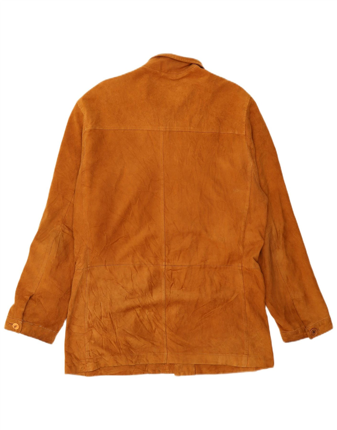 Zamszowa kurtka męska VINTAGE IT 50 duża beżowa skóra