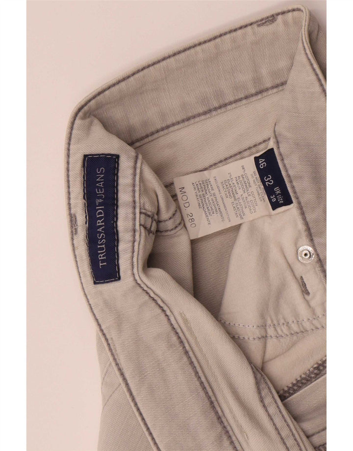 Damskie jeansy Trussardi W30 L30 Szara bawełna