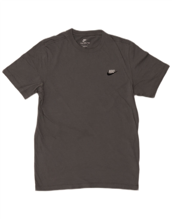 T-shirt męski Nike, mały, szary, bawełniany