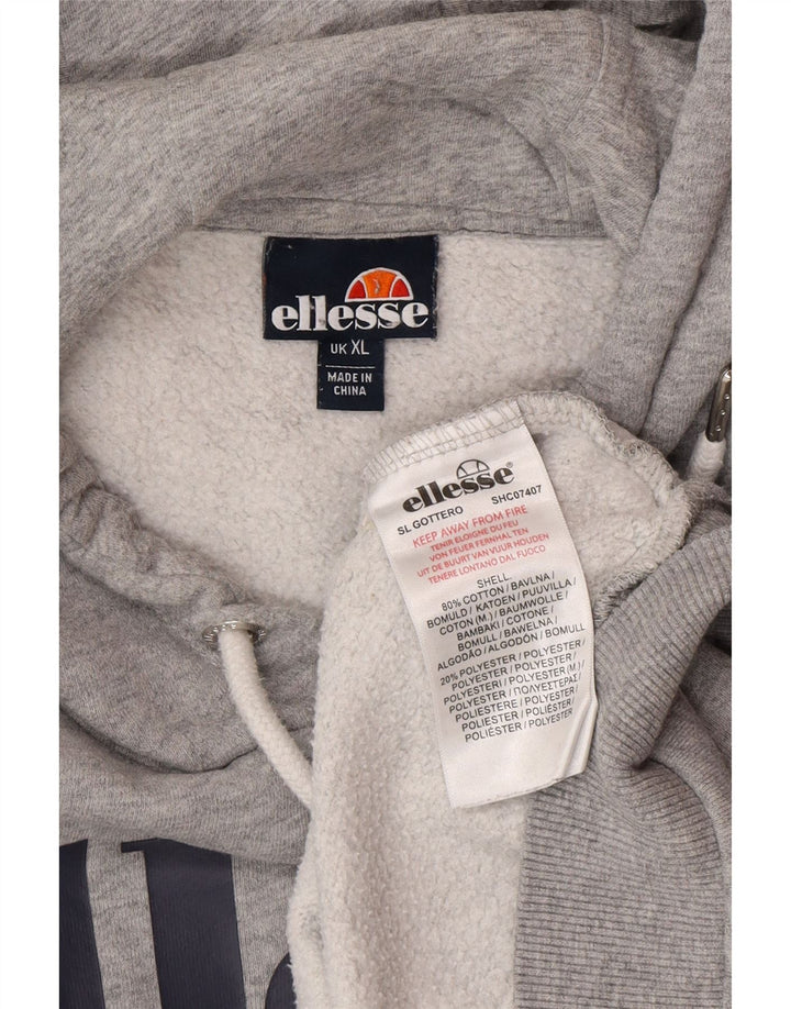 Męski sweter z kapturem Ellesse XL, szary, bawełniany