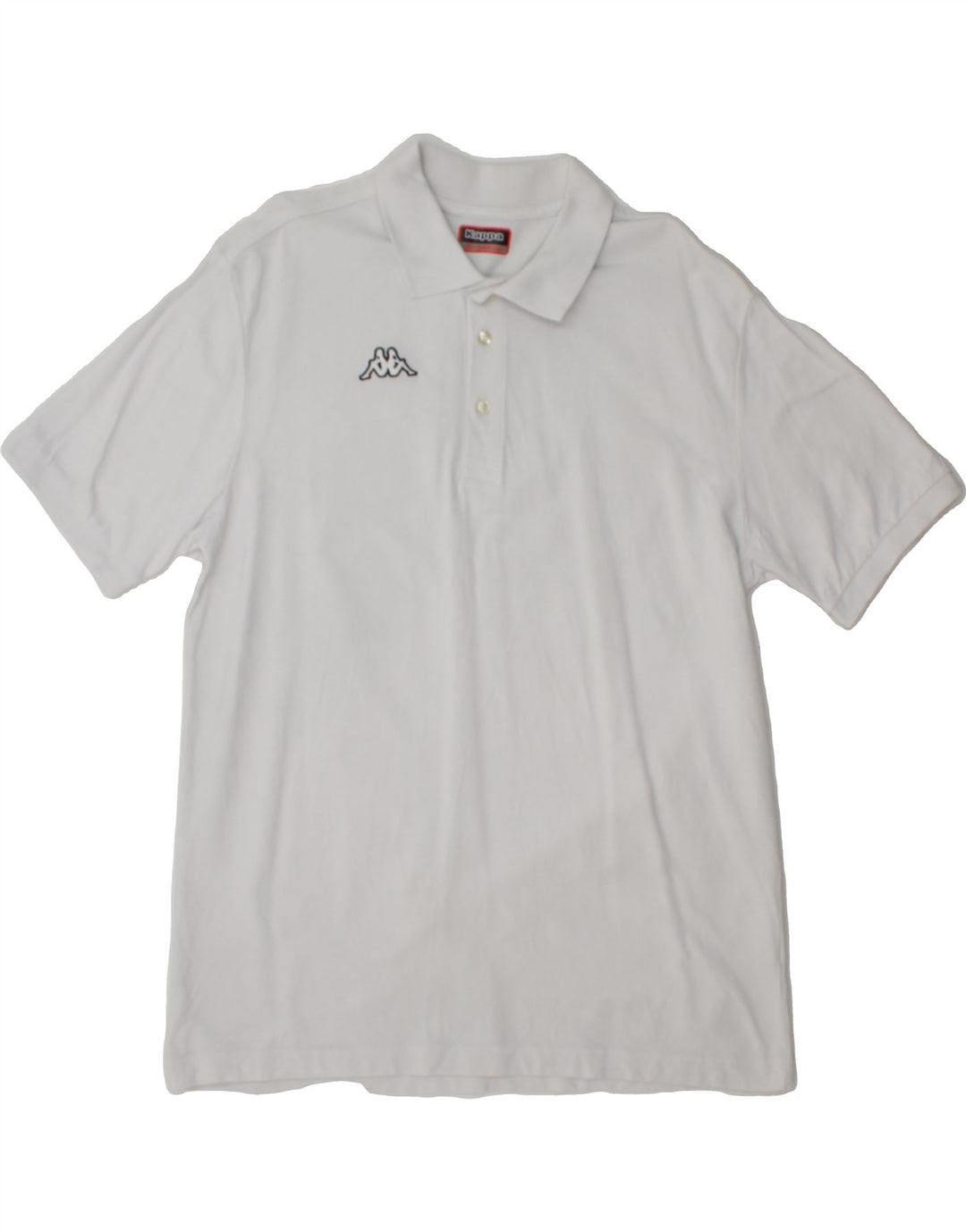 KAPPA Mens Polo Shirt 2XL White Cotton Vintage Kappa and Second-Hand Kappa from Messina Hembry 