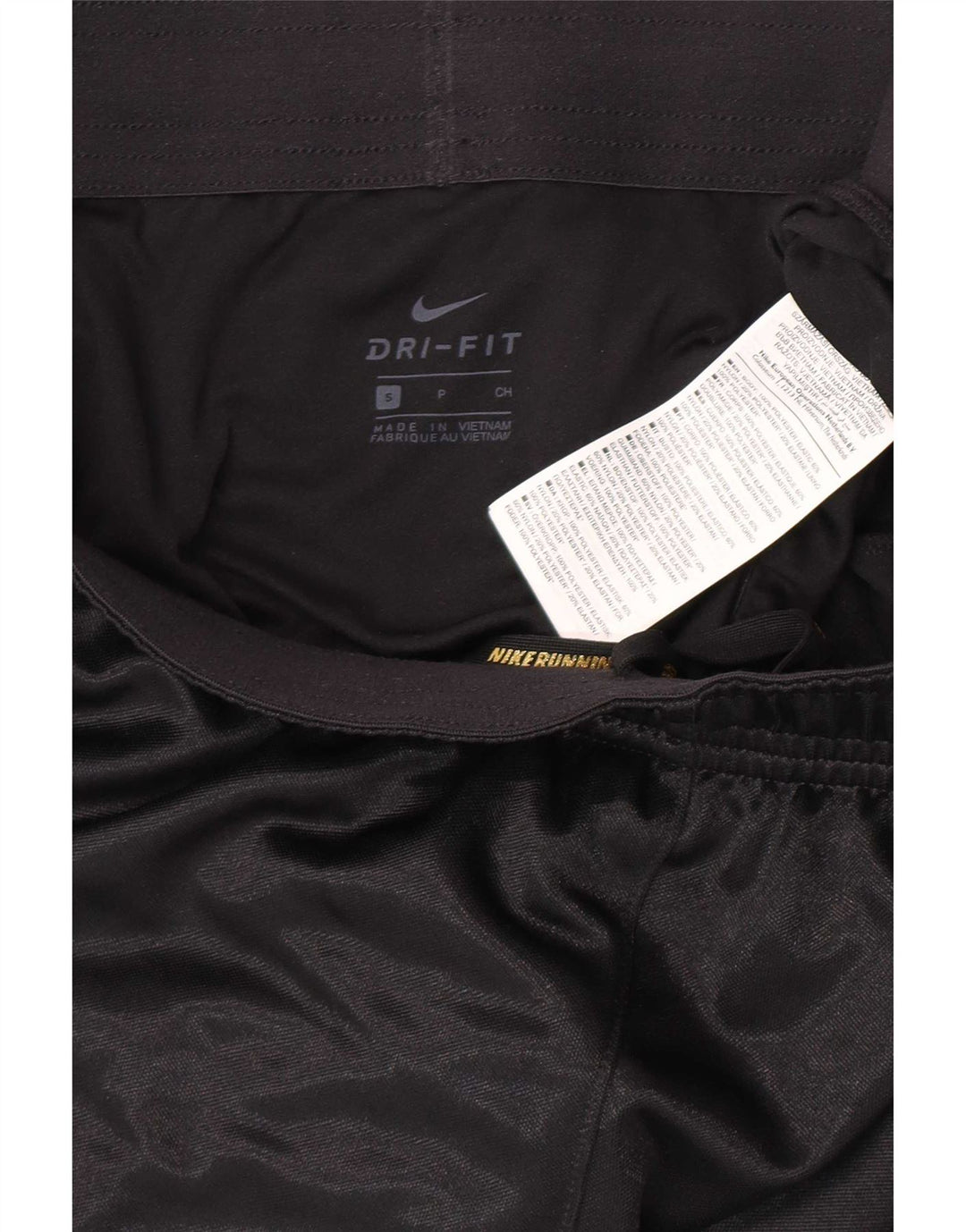 Damskie spodenki sportowe Nike Dri Fit UK 10, małe, czarne, poliestrowe