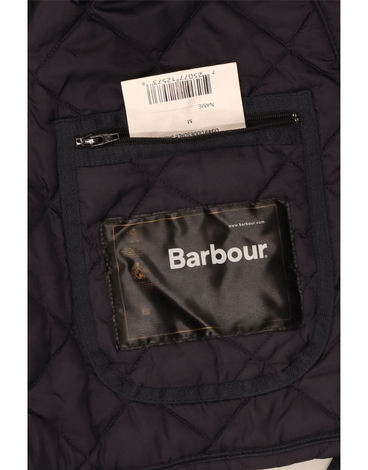 Męska pikowana kurtka Barbour UK 38 Średni granatowy poliamid