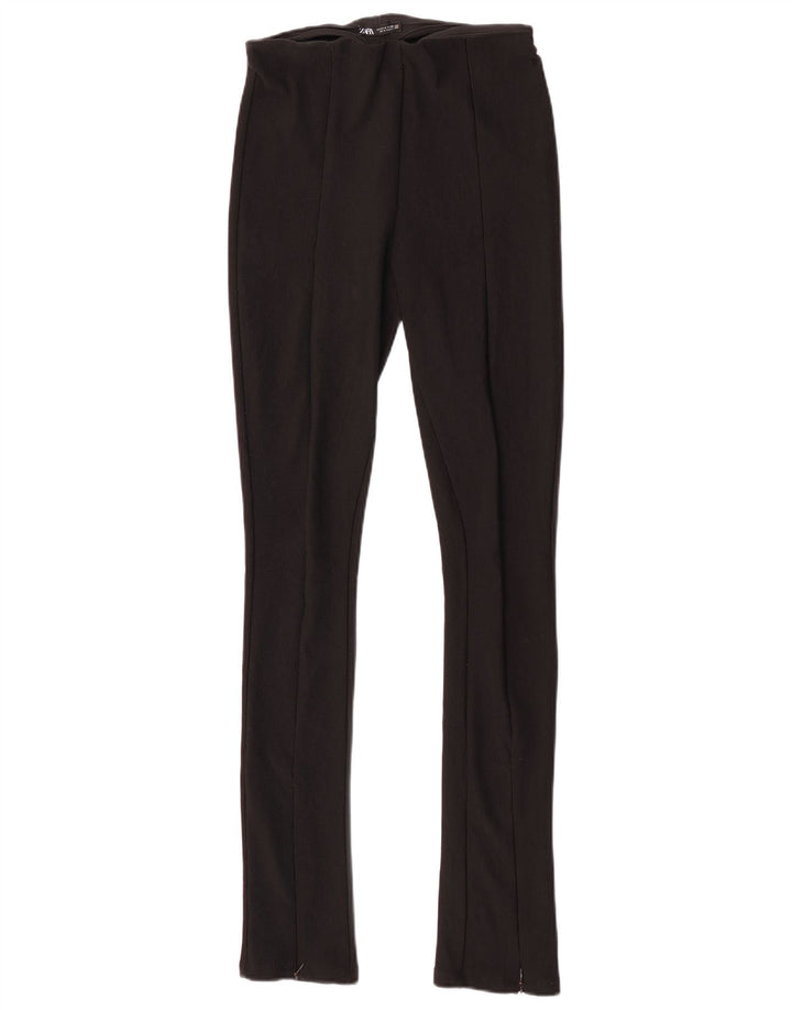 Legginsy damskie Zara, małe, czarne, poliestrowe