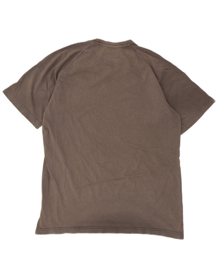 Adidas Męski T-shirt Top Duży Szary Bawełniany