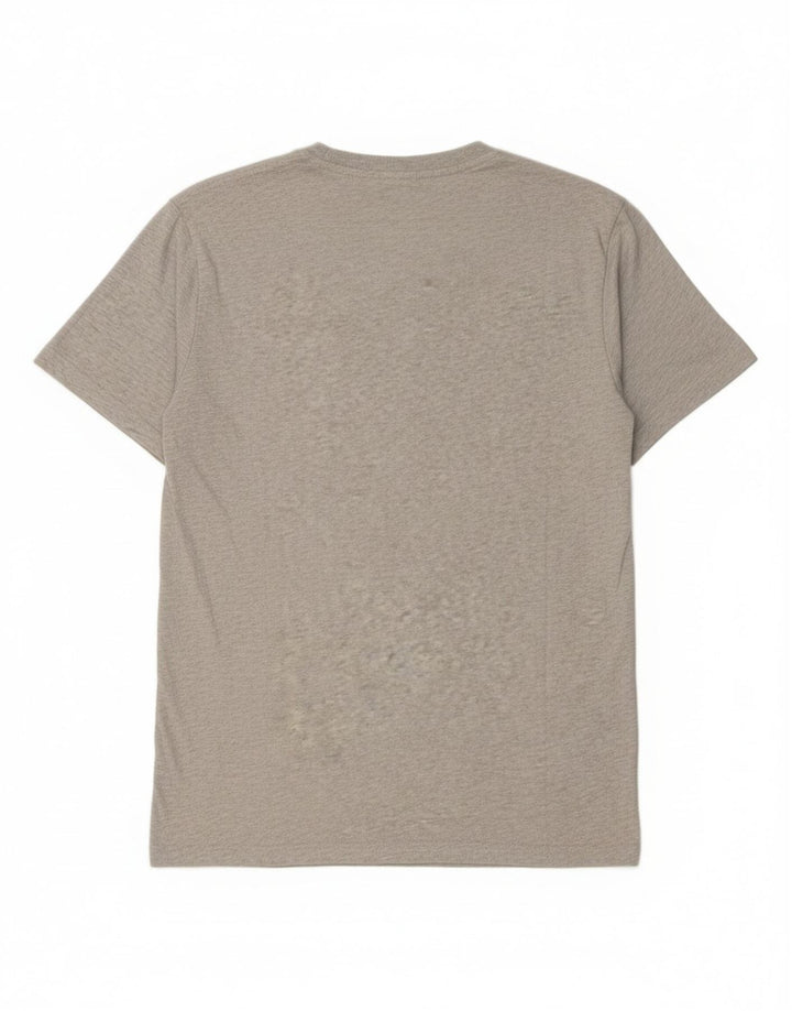 Męski T-shirt z grafiką Superdry, duży, szary, bawełniany