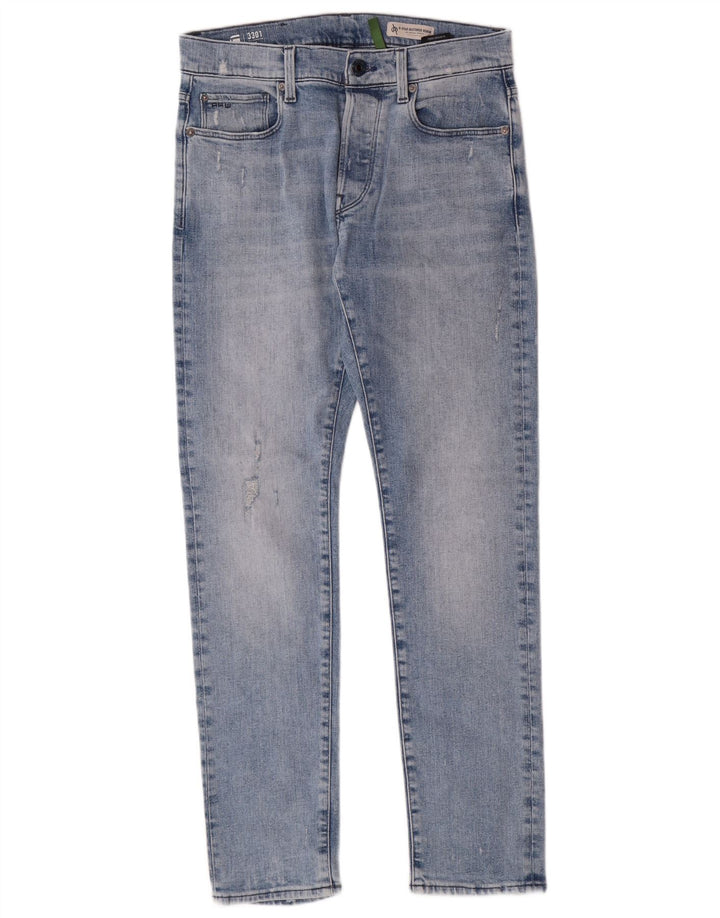 G-STAR Mens Distressed Slim Jeans W29 L32 Blue Cotton