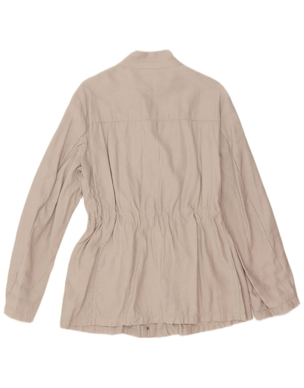 Kurtka damska Zara UK 18 XL, beżowa wiskoza