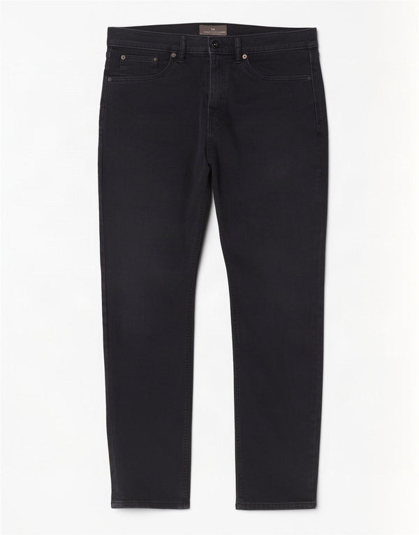 Marks & Spencer Męskie jeansy slim W34 L31 Czarne bawełniane