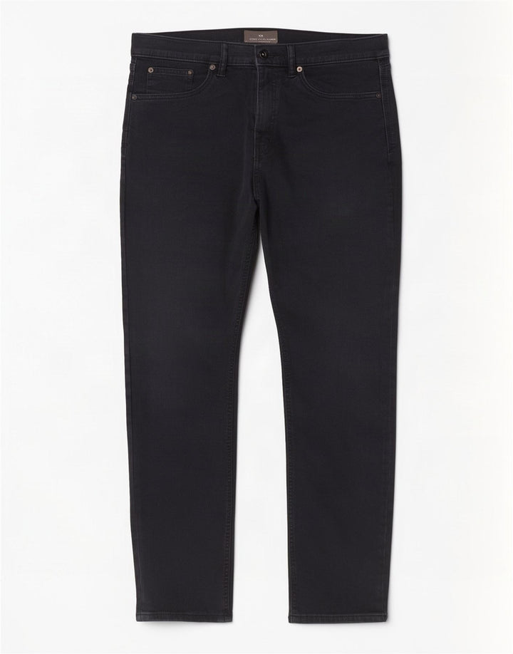 Marks & Spencer Męskie jeansy slim W34 L31 Czarne bawełniane