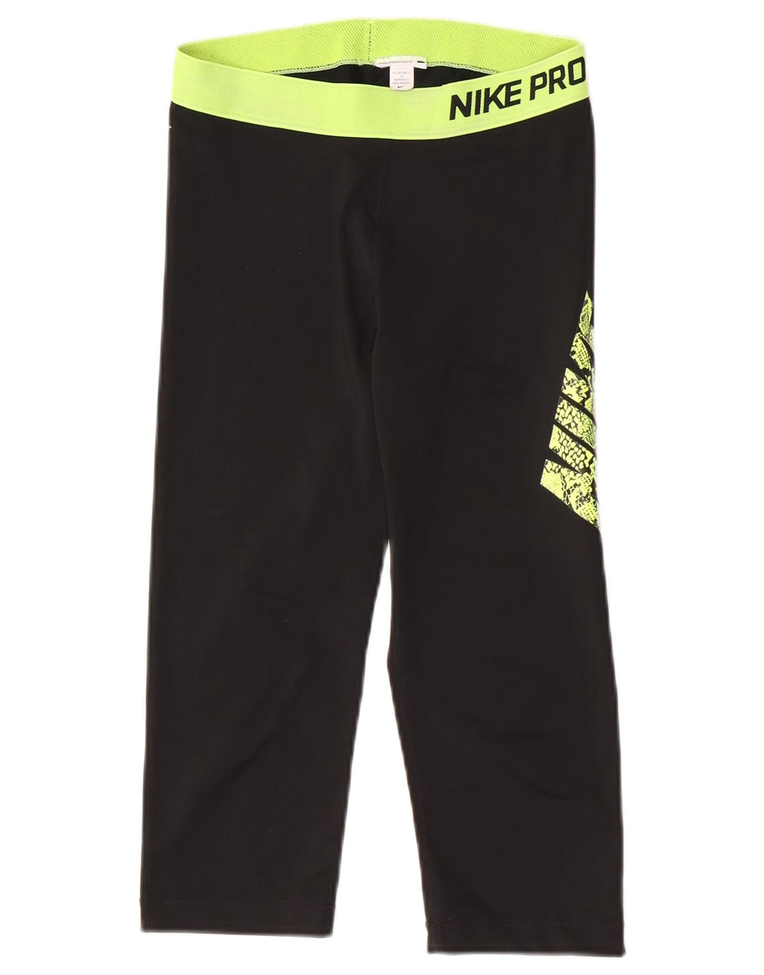 Damskie legginsy Nike Graphic Capri UK 12 w kolorze średniej czerni