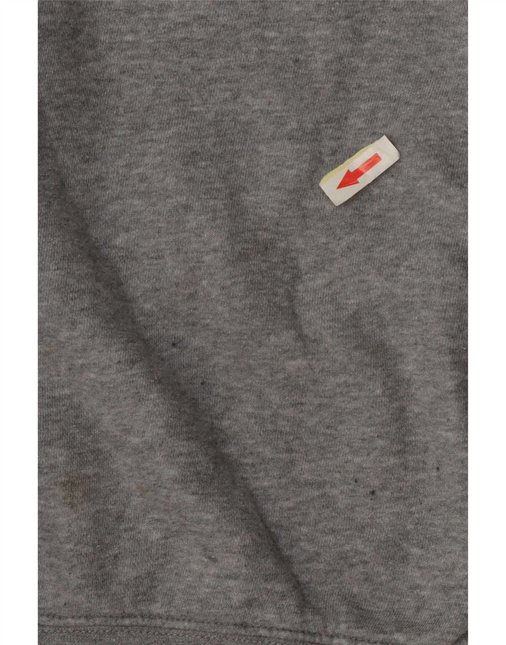 Damska bluza dresowa Nike Crop Oversize UK 14, średnioszara, nakrapiana