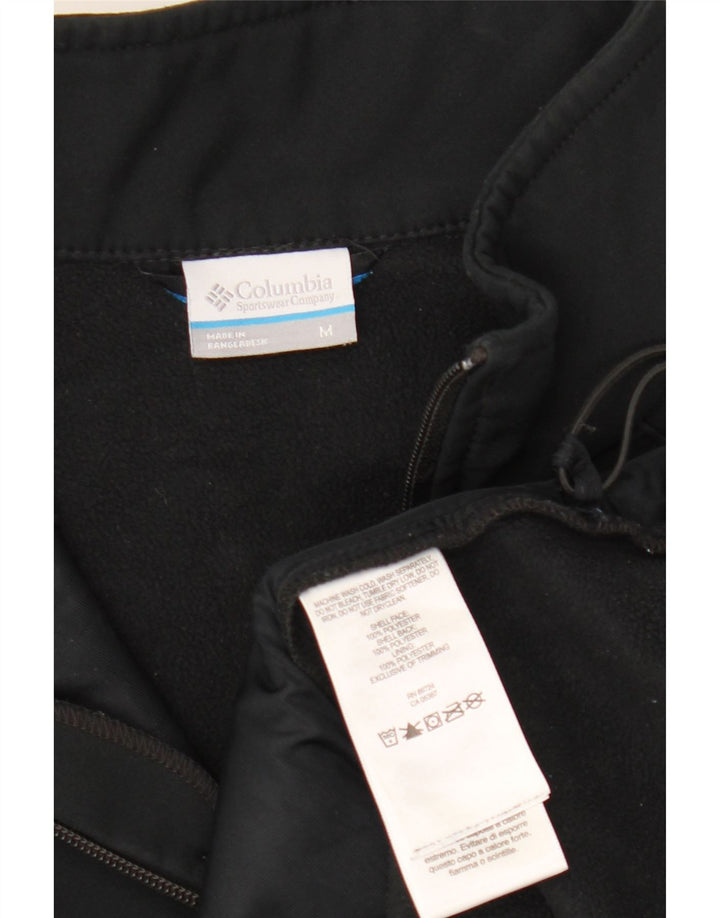 Męska kurtka dresowa bez rękawów COLUMBIA, średni czarny poliester