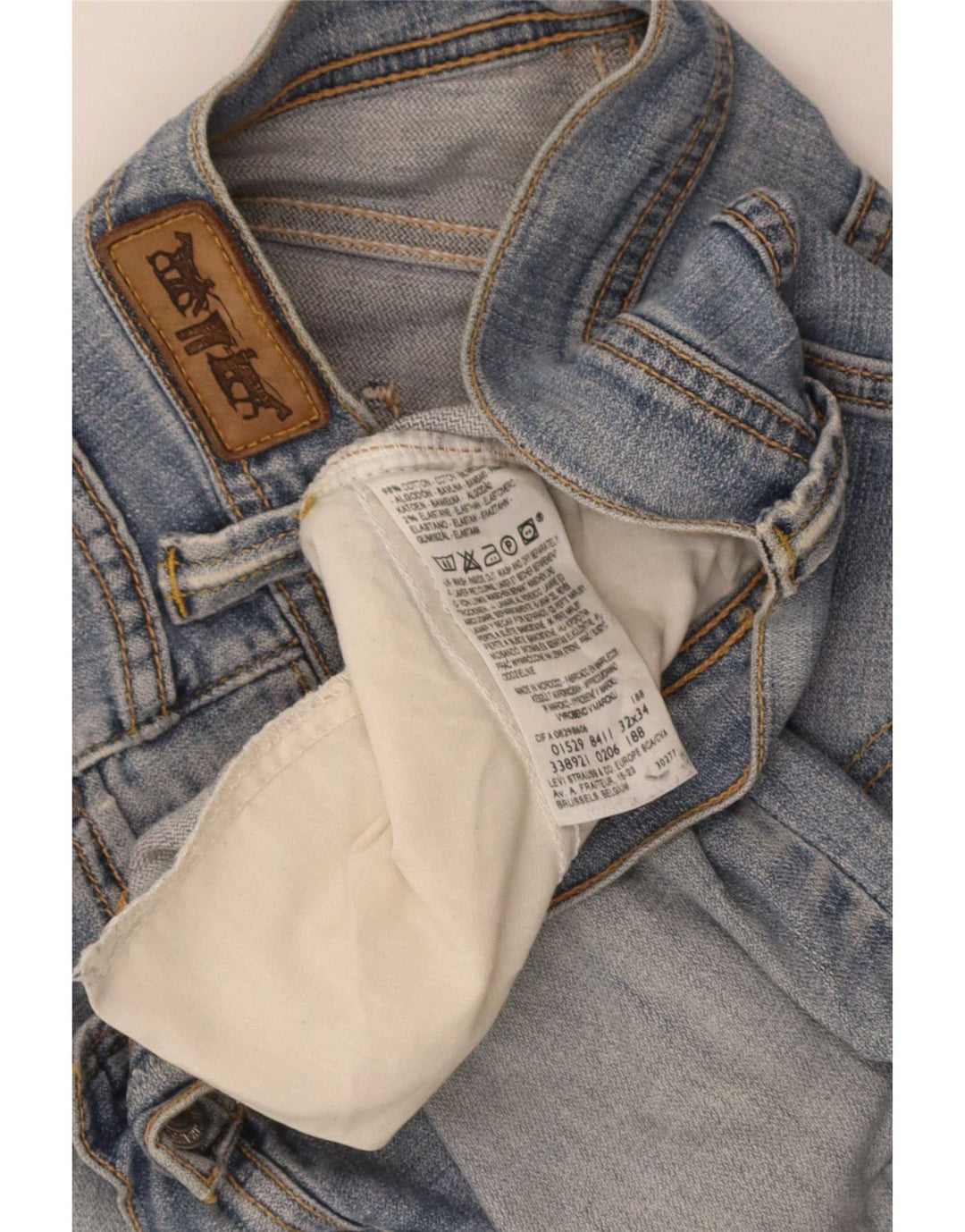 Damskie jeansy rozkloszowane Levi's W32 L30 Niebieskie bawełniane