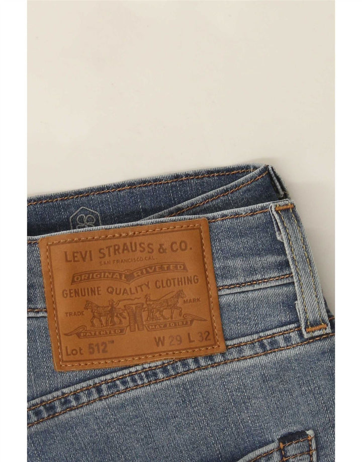 Męskie jeansy Levi's 512 Slim Tapered W29 L32 Niebieskie bawełniane