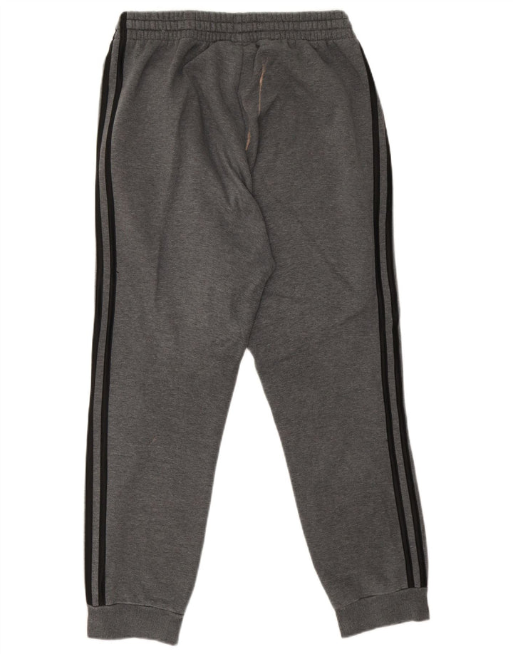 Męskie spodnie dresowe Adidas, średnioszare, bawełniane