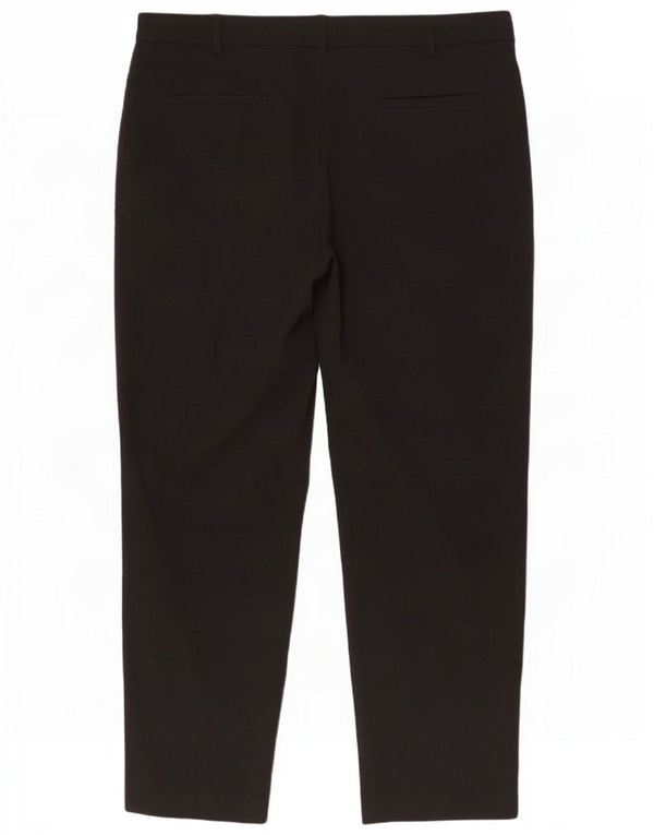 Marks & Spencer Damskie proste spodnie chino UK 16 duże W36 L30 czarne
