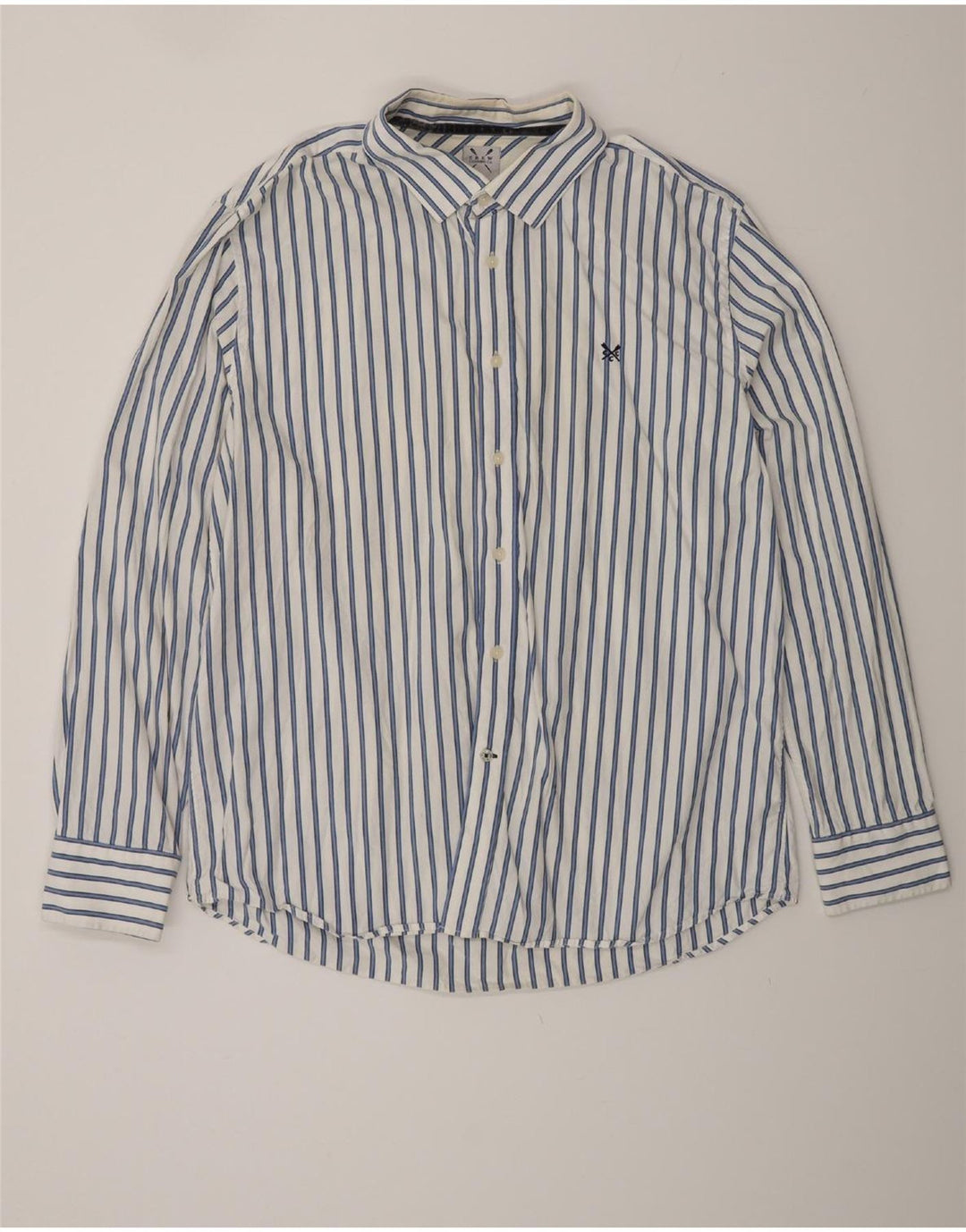 Crew Clothing Męska koszula o klasycznym kroju 2XL, bawełniana w białe paski