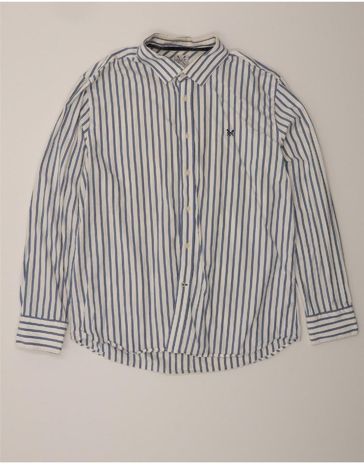 Crew Clothing Męska koszula o klasycznym kroju 2XL, bawełniana w białe paski