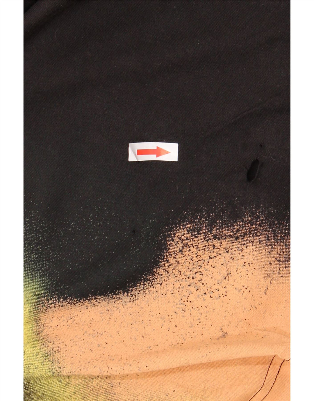 CALVIN KLEIN JEANS Męski T-shirt, duży, czarny Tie Dye, bawełniany