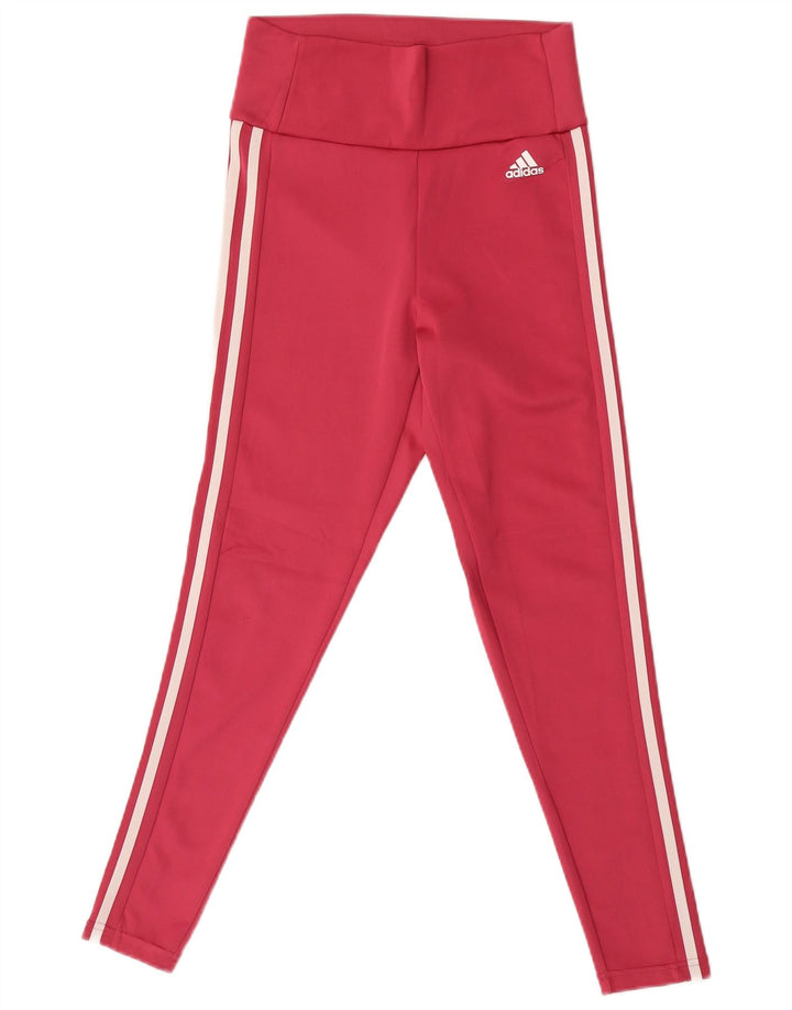Damskie legginsy Adidas Aeroready UK 8/10, mały, różowy poliester