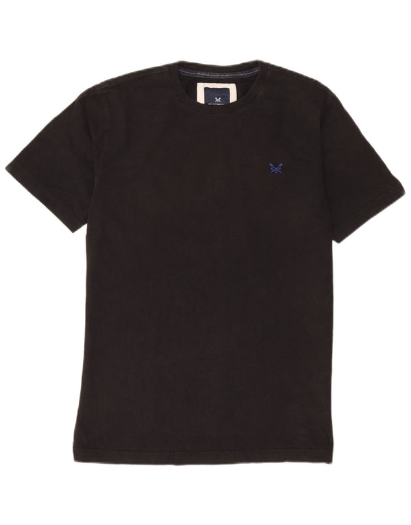 Crew Clothing Męski T-shirt Top Mały Czarny Bawełniany