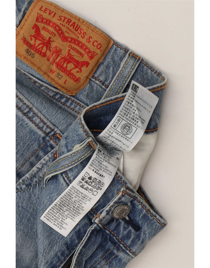 Męskie spodenki jeansowe Levi's 405 W32 Średnioniebieskie, bawełniane