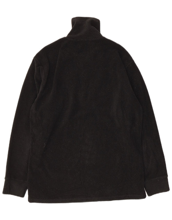 Damski sweter polarowy Fila z zamkiem błyskawicznym UK 10, mały czarny