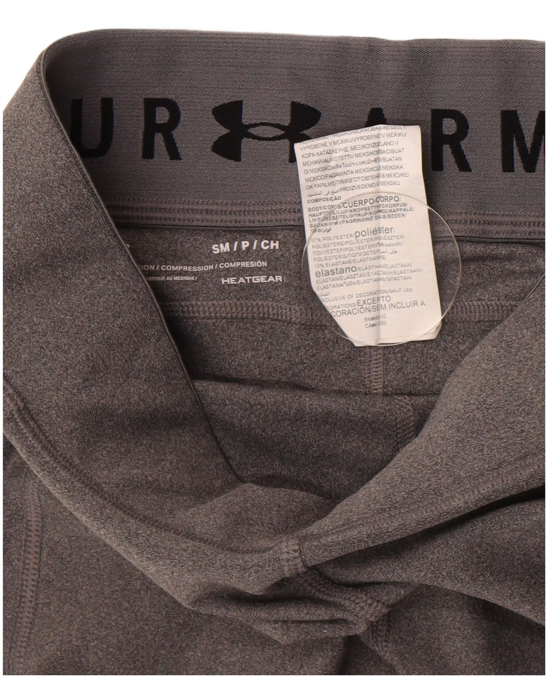 Damskie legginsy Capri Under Armour UK 10, małe, szare, poliestrowe